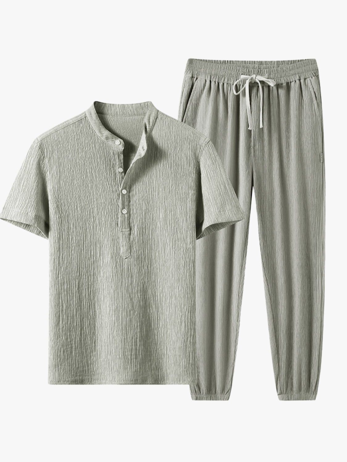 Men's Basic Coordinated short-sleeved suit