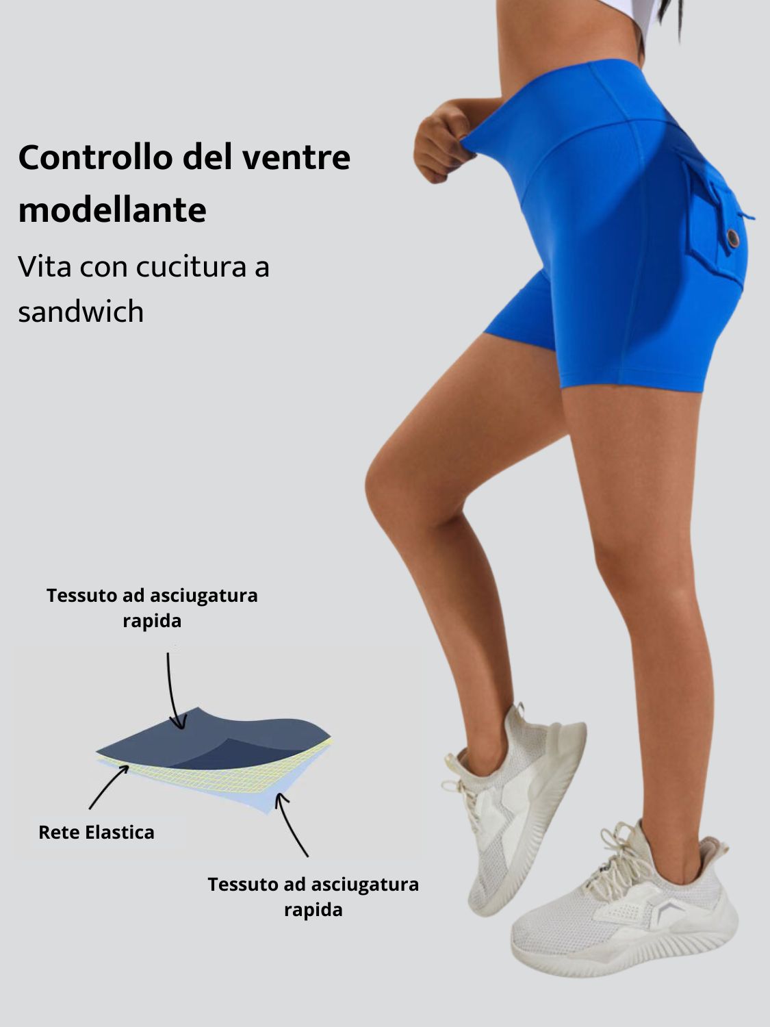 FlexFits™ - Pantaloncini da Donna Modellanti per Palestra